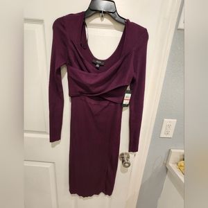 Guess long sleve sweater dress